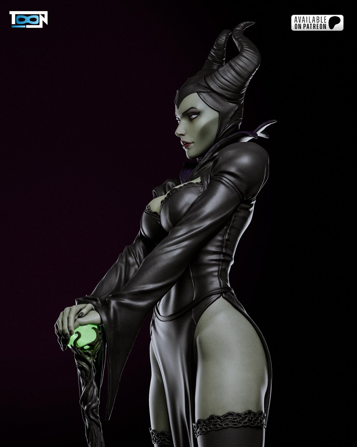 Maleficent Dark Fairy – Sleeping Beauty Fan Art Statue | Maximum Detailed 16K Ultra-High Definition