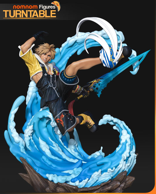 Tidus – Final Fantasy X Blitzball Ace Diorama Statue | Maximum Detailed 16K Ultra-High Definition