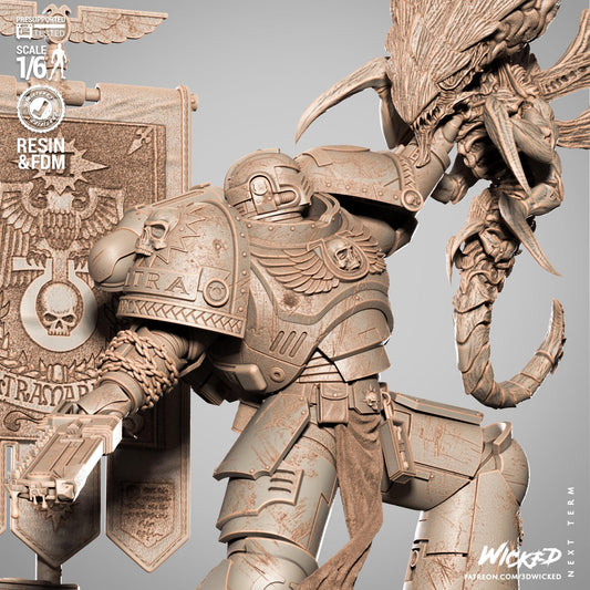 Warhammer 40K Titus Diaroma | Maximum Detailed 16K Ultra-High Definition