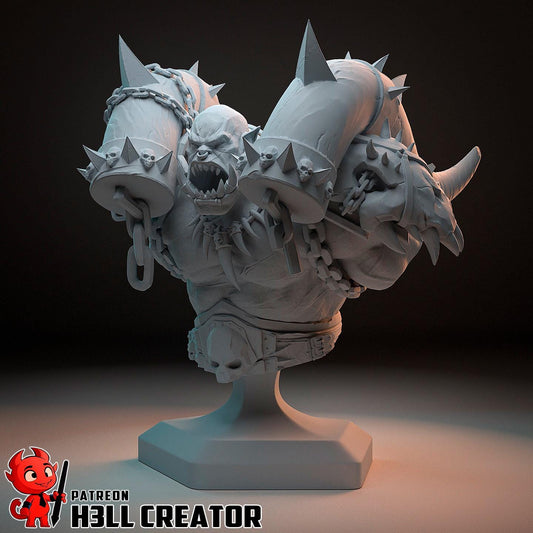 Garrosh Hellscream Bust – World of Warcraft Orc Warchief | Maximum Detailed 16K Ultra-High Definition