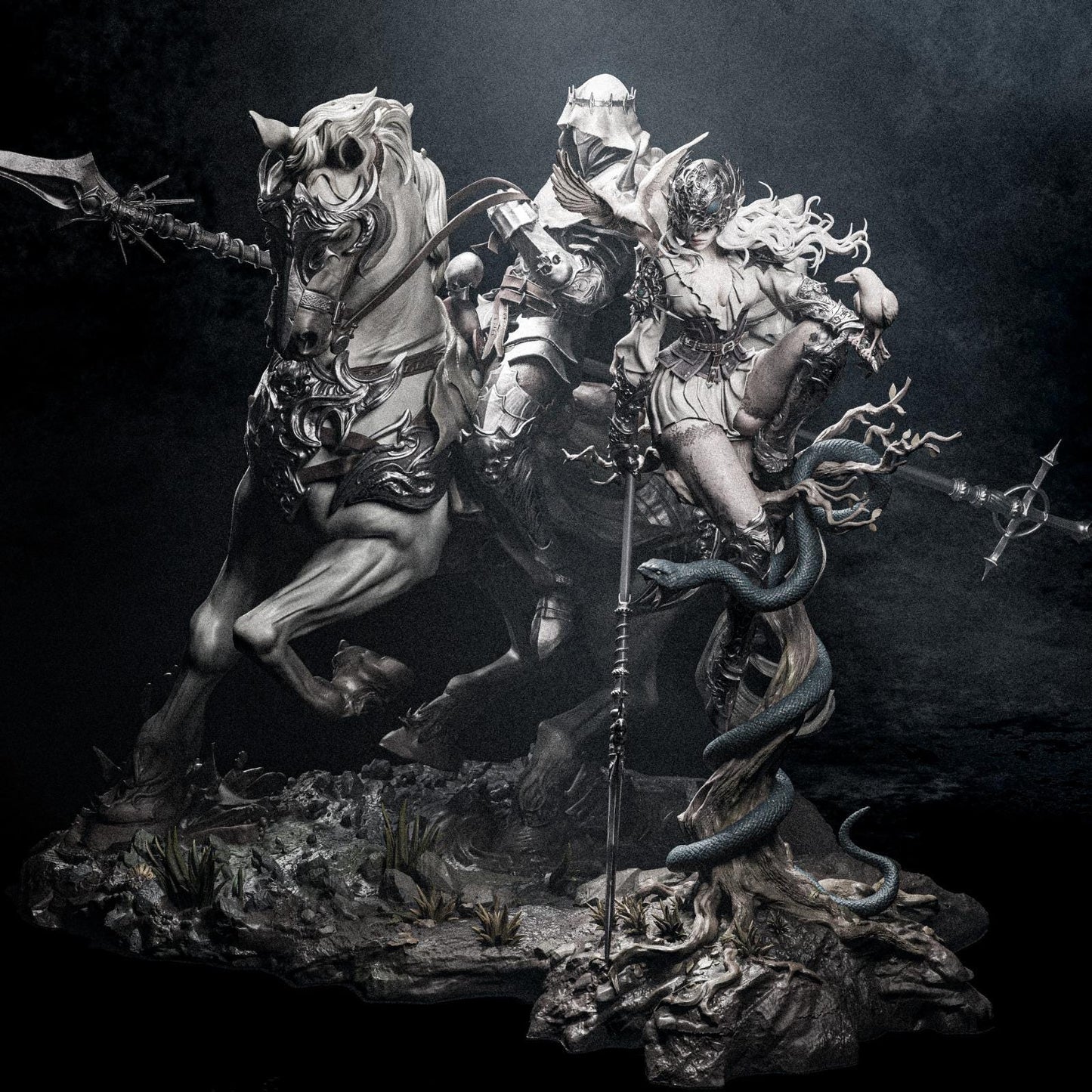 Lenora and Dareios Diorama | Maximum Detailed 12k Resin Printed Figure