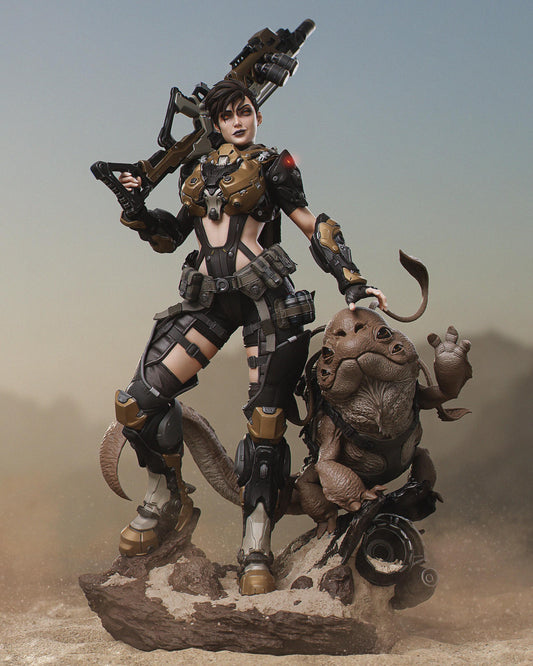 Kyla Bounty Hunter Statue | Maximum Detailed 12k Resin Printed Figure