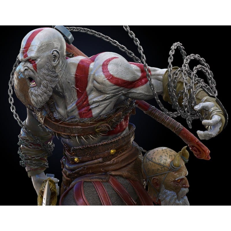 Kratos - God of War Sculpture | Maximum Detailed 16K Ultra-High Definition Resin