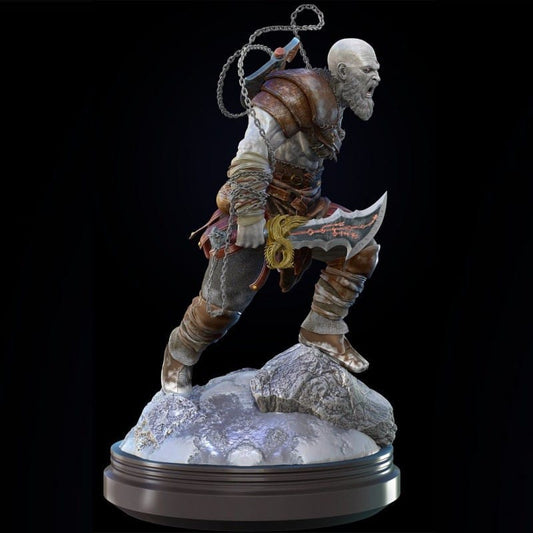 Kratos - God of War Sculpture | Maximum Detailed 16K Ultra-High Definition Resin