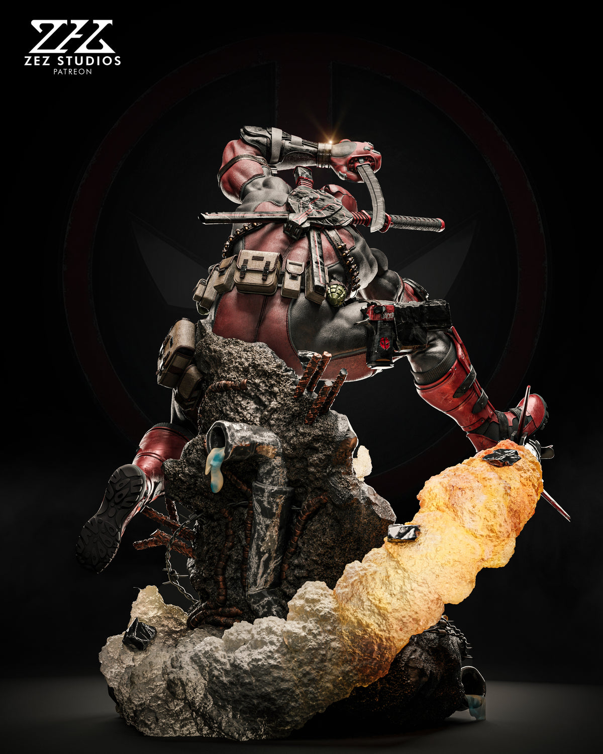 Deadpool Diaroma | Maximum Detailed 16K Ultra-High Definition