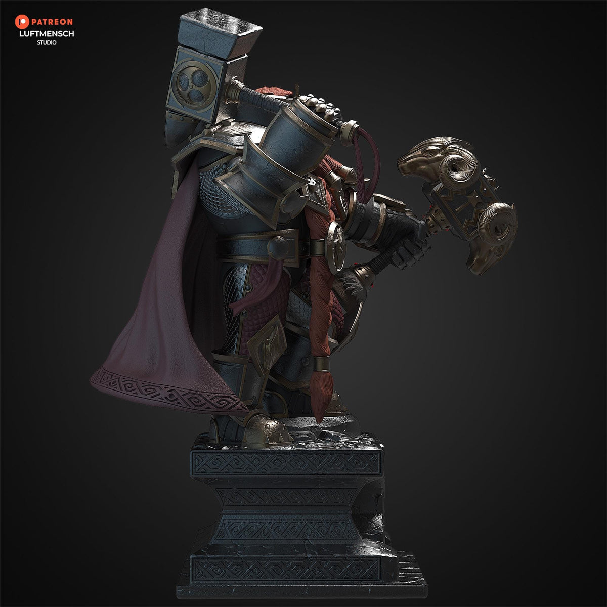Magni Bronzebeard - King of the dwarven kingdom of Khaz Modan | Maximum Detailed 16K Ultra-High Definition