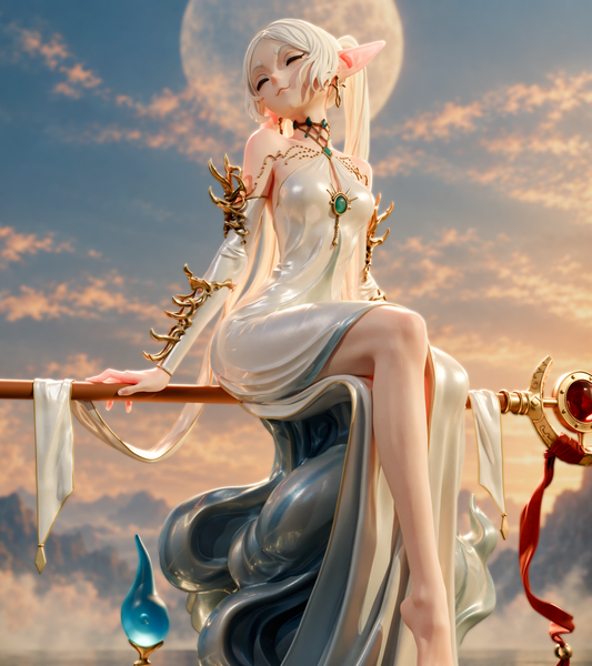 Frieren Beyond Journey's End Sculpture | Maximum Detailed 16K Ultra-High Definition