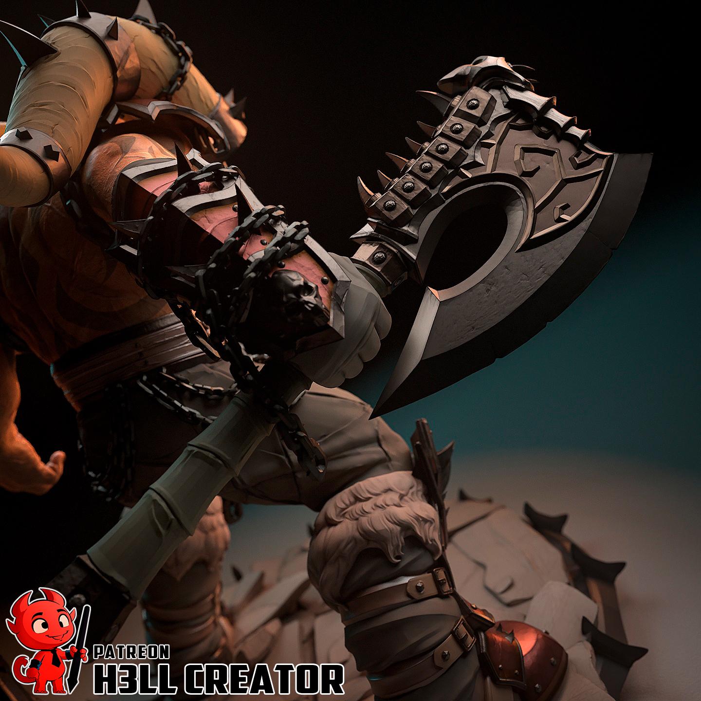 Garrosh Hellscream – World of Warcraft Orc Warchief | Maximum Detailed 16K Ultra-High Definition
