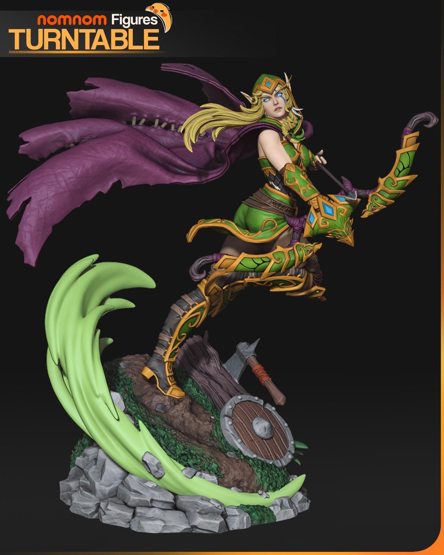 Alleria Windrunner Sculpture | Maximum Detailed 16K Ultra-High Definition