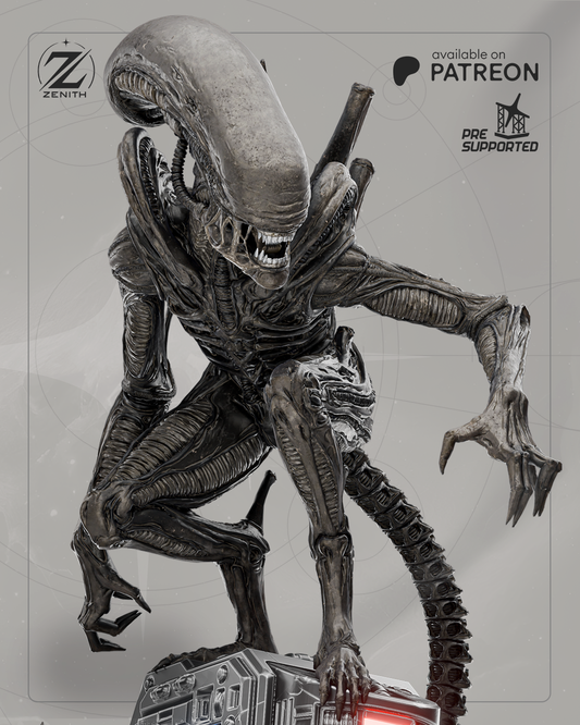 Alien Xenomorph Statue | Maximum Detailed 16K Ultra-High Definition