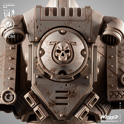 Warhammer 40K Titus Bust | Maximum Detailed 16K Ultra-High Definition