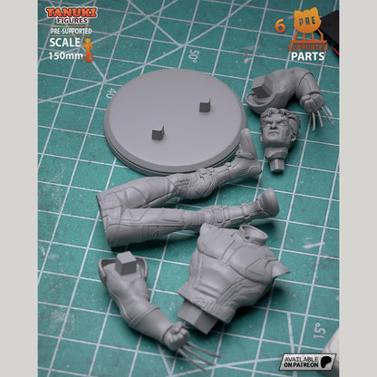 Wolverine Sculpture  | Maximum Detailed 16K Ultra-High Definition