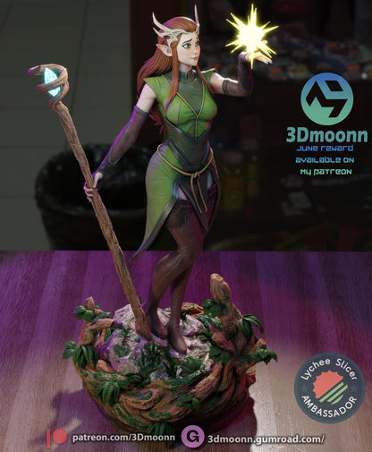 Keyleth - The Legend of Vox Machina Statue | Maximum Detailed 16K Ultra-High Definition