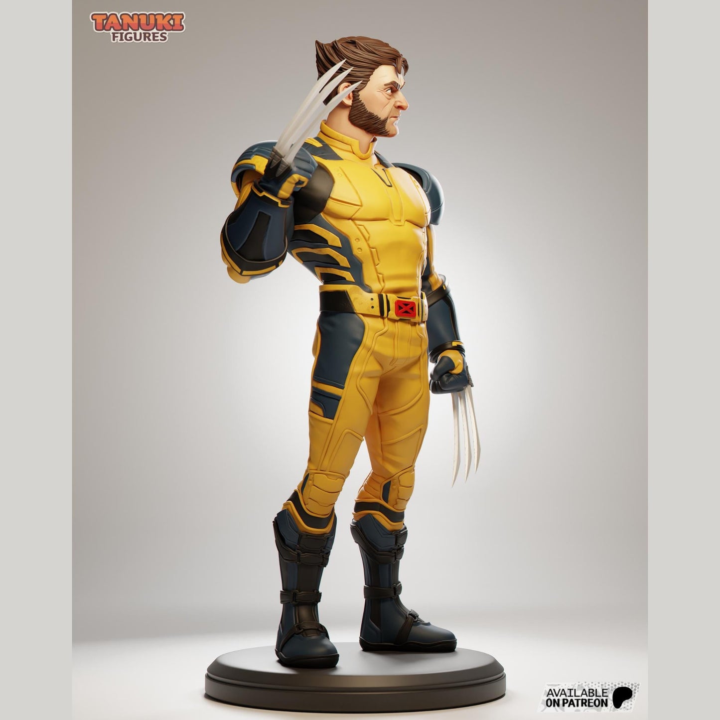 Wolverine Sculpture  | Maximum Detailed 16K Ultra-High Definition
