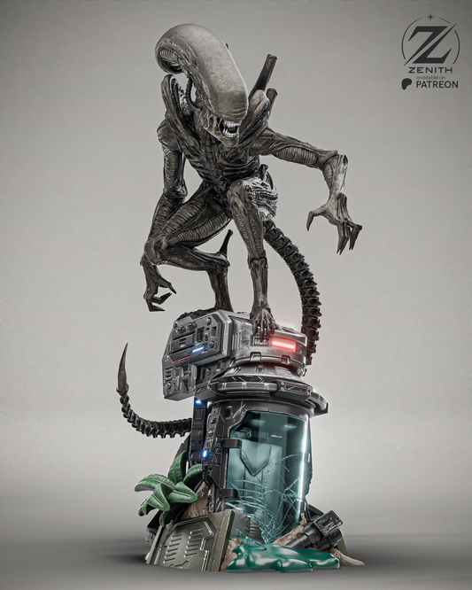 Alien Xenomorph Statue | Maximum Detailed 16K Ultra-High Definition