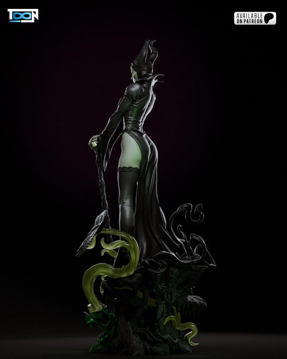 Maleficent Dark Fairy – Sleeping Beauty Fan Art Statue |  Maximum Detailed 16K Ultra-High Definition