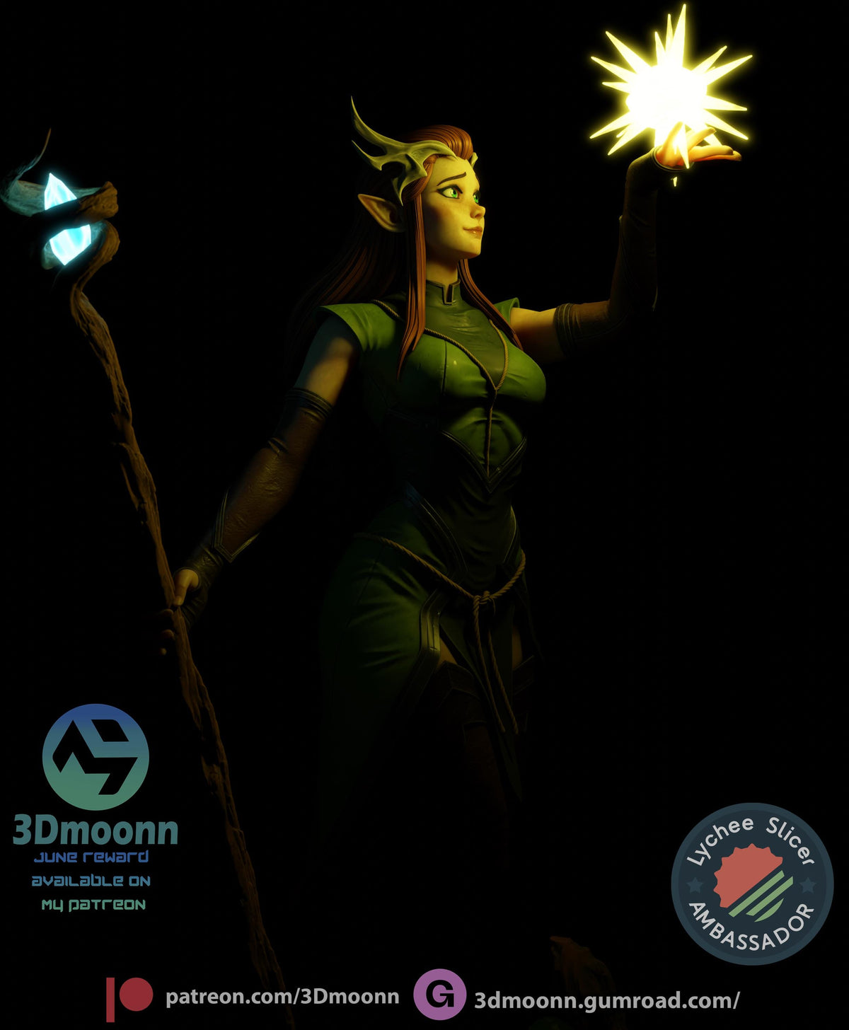 Keyleth - The Legend of Vox Machina Statue | Maximum Detailed 16K Ultra-High Definition