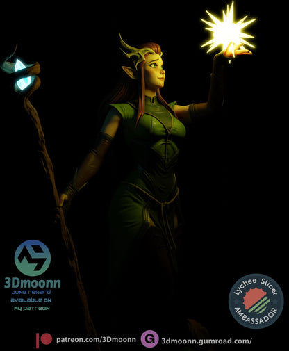 Keyleth - The Legend of Vox Machina Statue | Maximum Detailed 16K Ultra-High Definition