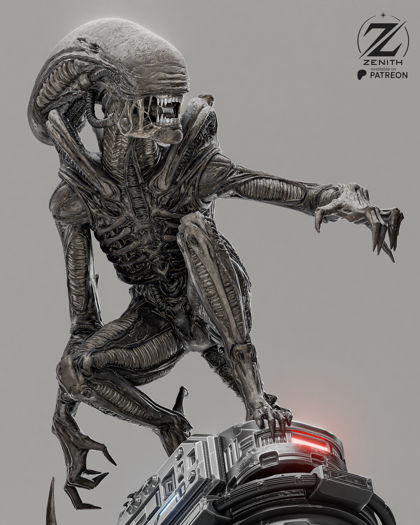 Alien Xenomorph Statue | Maximum Detailed 16K Ultra-High Definition
