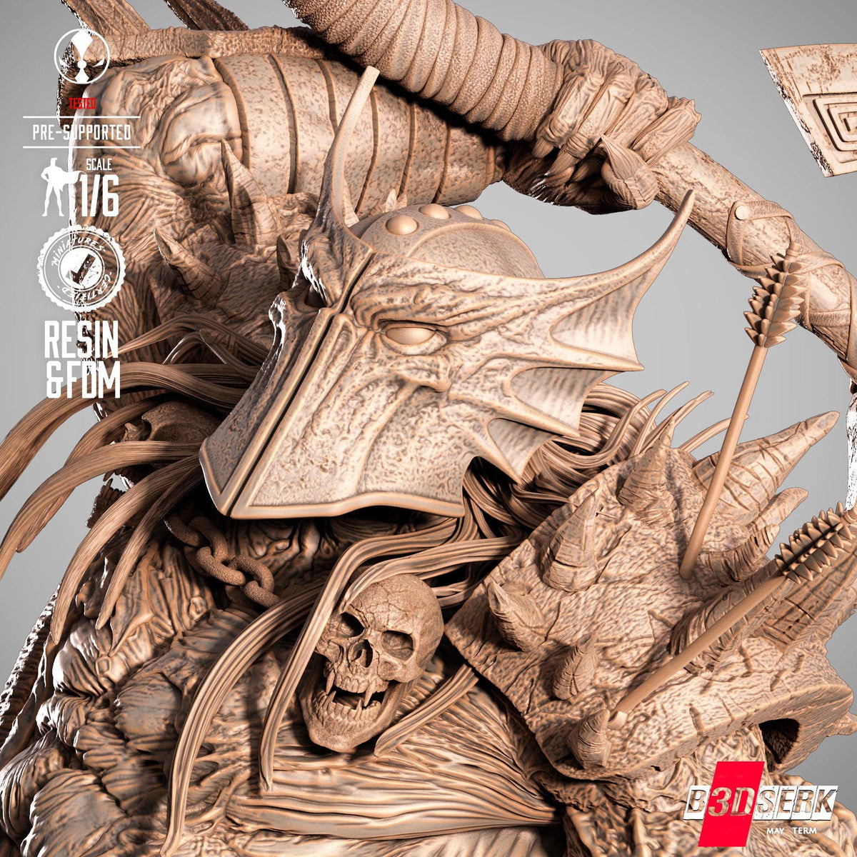 Spawn - Dark Ages Warrior  | Maximum Detailed 16K Ultra-High Definition Resin