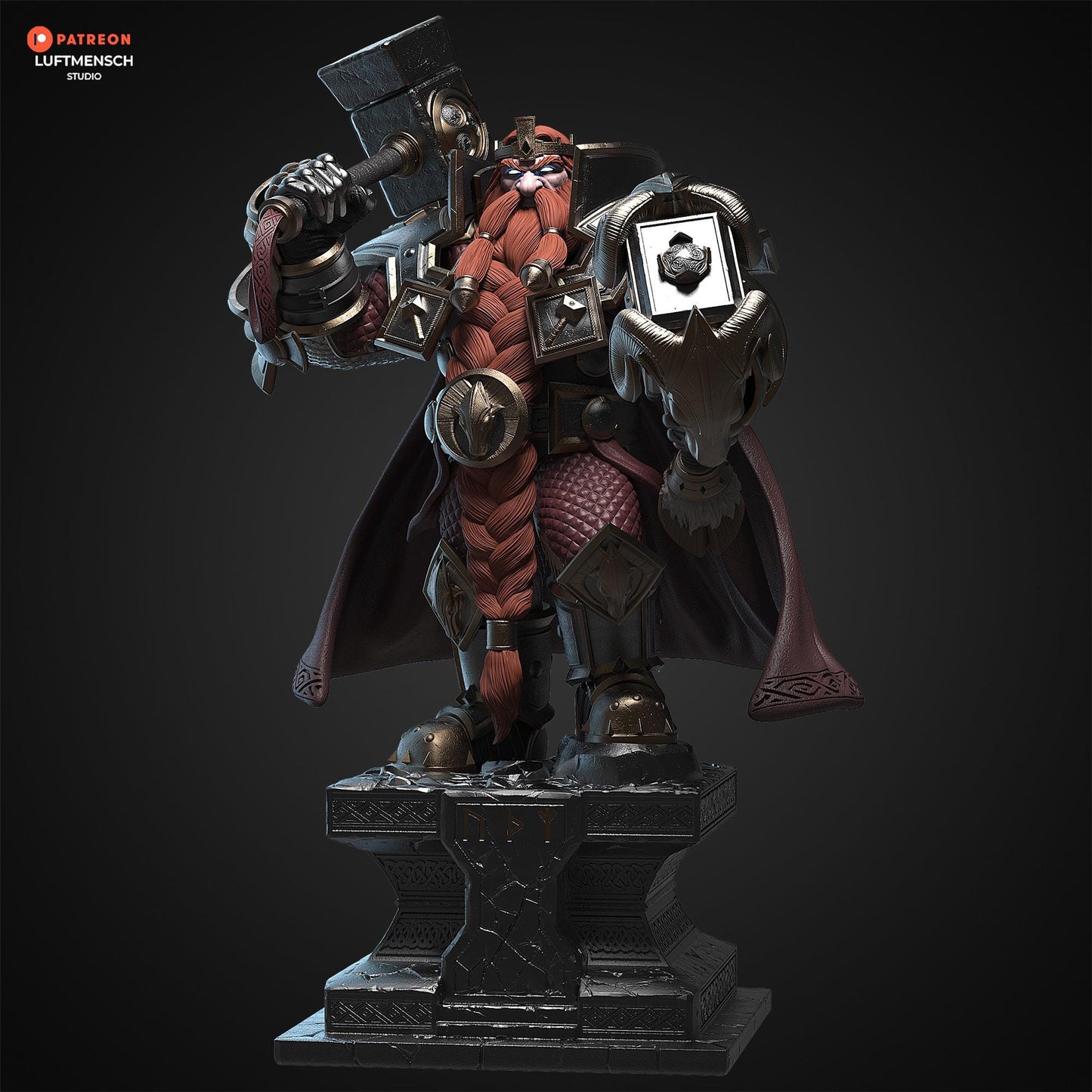 Magni Bronzebeard - King of the dwarven kingdom of Khaz Modan | Maximum Detailed 16K Ultra-High Definition