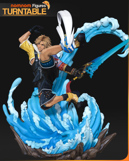 Tidus – Final Fantasy X Blitzball Ace Diorama Statue | Maximum Detailed 16K Ultra-High Definition