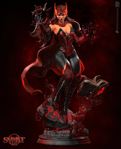 Scarlet Witch Statue | Maximum Detailed 16K Ultra-High Definition