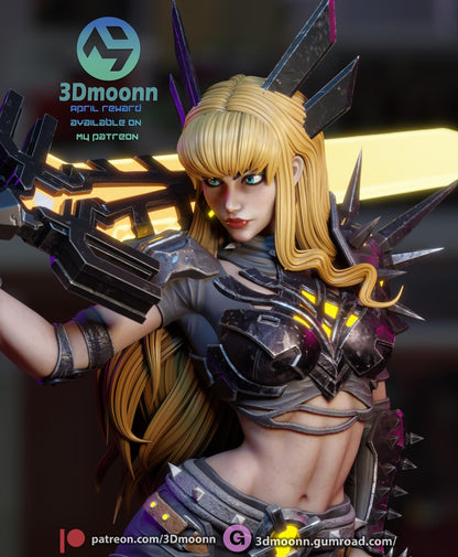 Magik (Illyana Rasputina) – Marvel X-Men Soulsword Statue | Maximum Detailed 16K Ultra-High Definition