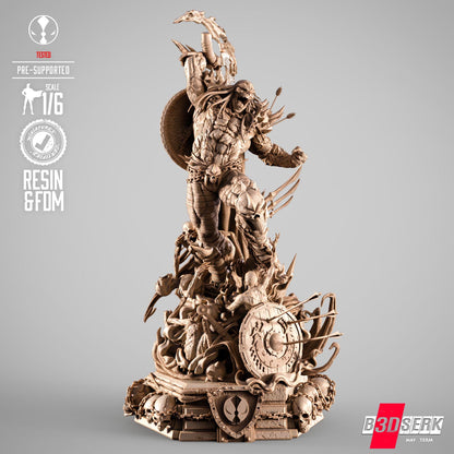 Spawn - Dark Ages Warrior  | Maximum Detailed 16K Ultra-High Definition Resin