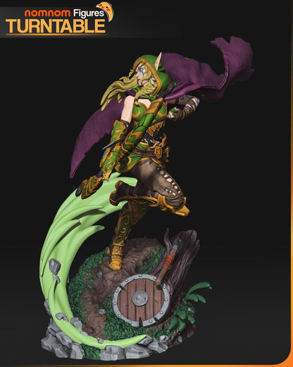 Alleria Windrunner Sculpture | Maximum Detailed 16K Ultra-High Definition