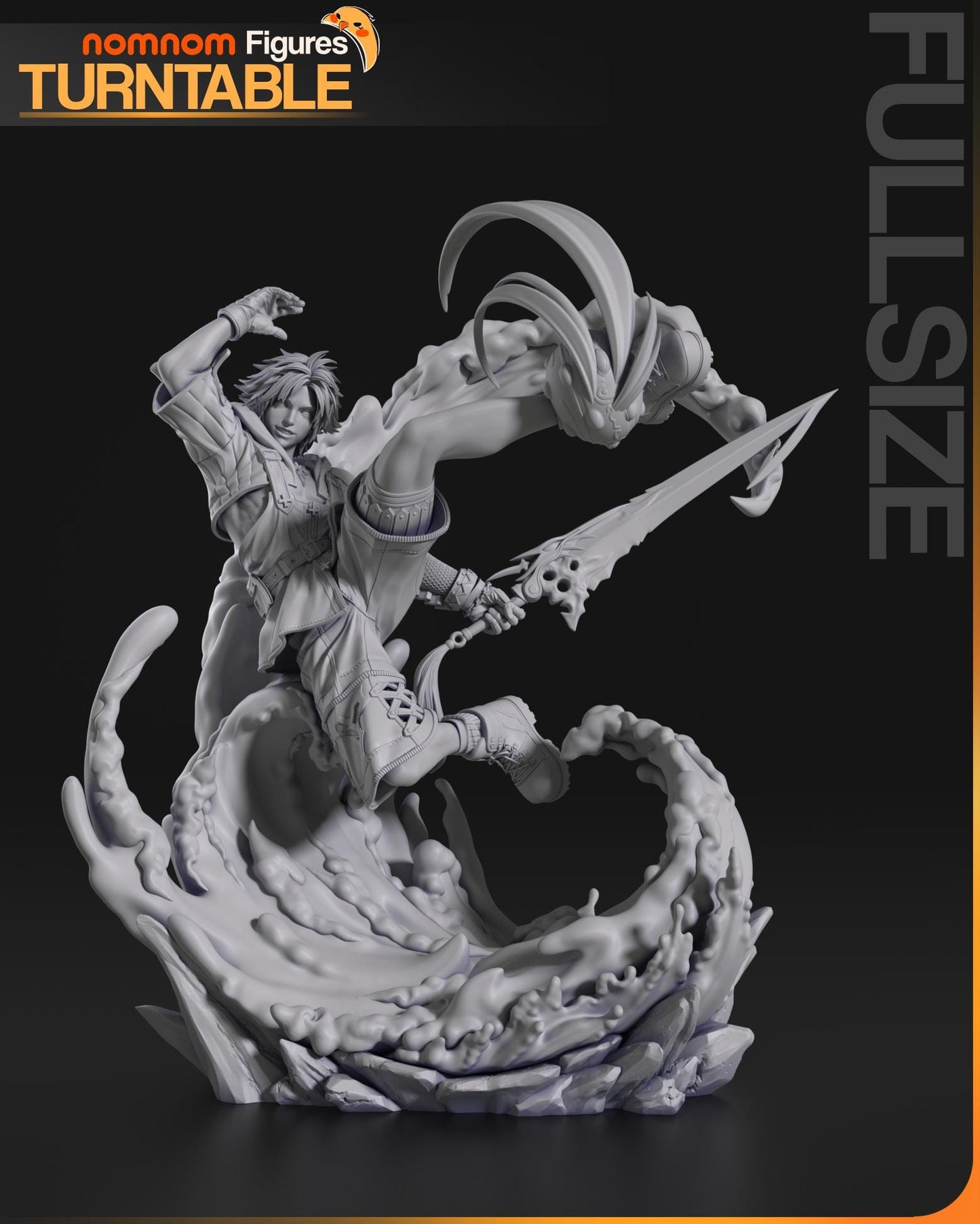 Tidus – Final Fantasy X Blitzball Ace Diorama Statue | Maximum Detailed 16K Ultra-High Definition
