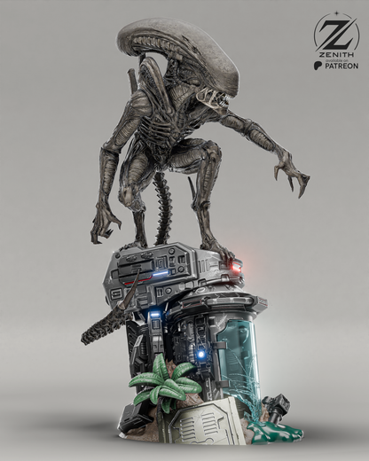 Alien Xenomorph Statue | Maximum Detailed 16K Ultra-High Definition