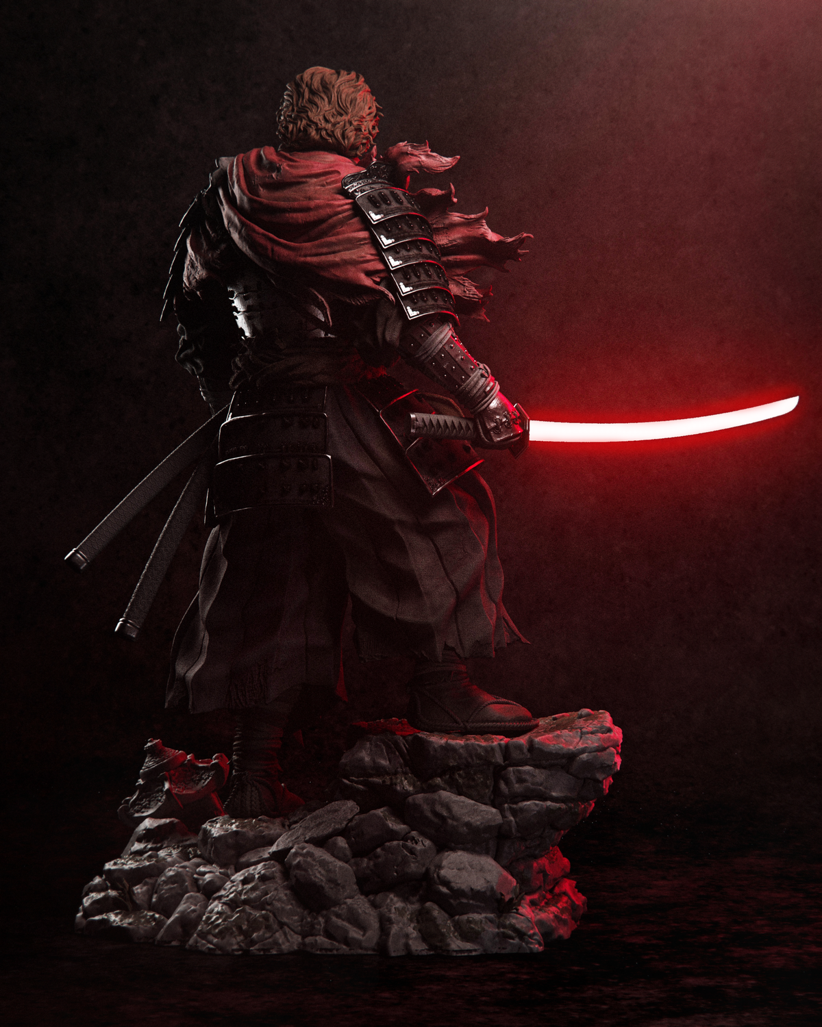 Anakin Ronin Sculpture | Maximum Detailed 16K Ultra-High Definition