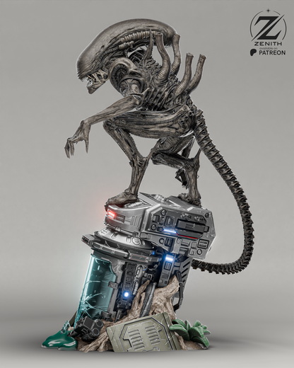 Alien Xenomorph Statue | Maximum Detailed 16K Ultra-High Definition