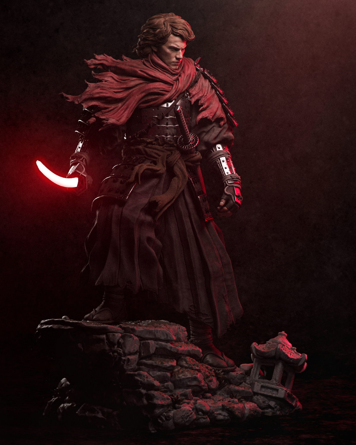 Anakin Ronin Sculpture | Maximum Detailed 16K Ultra-High Definition
