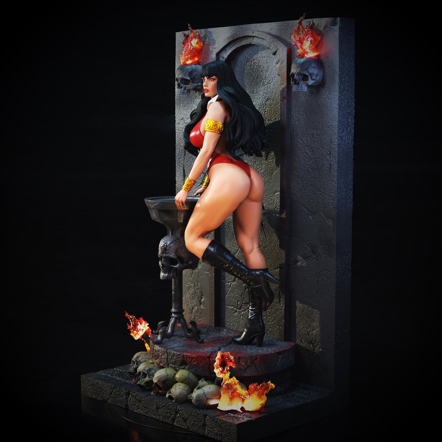 Vampirella Diaroma | Maximum Detailed 16K Ultra-High Definition