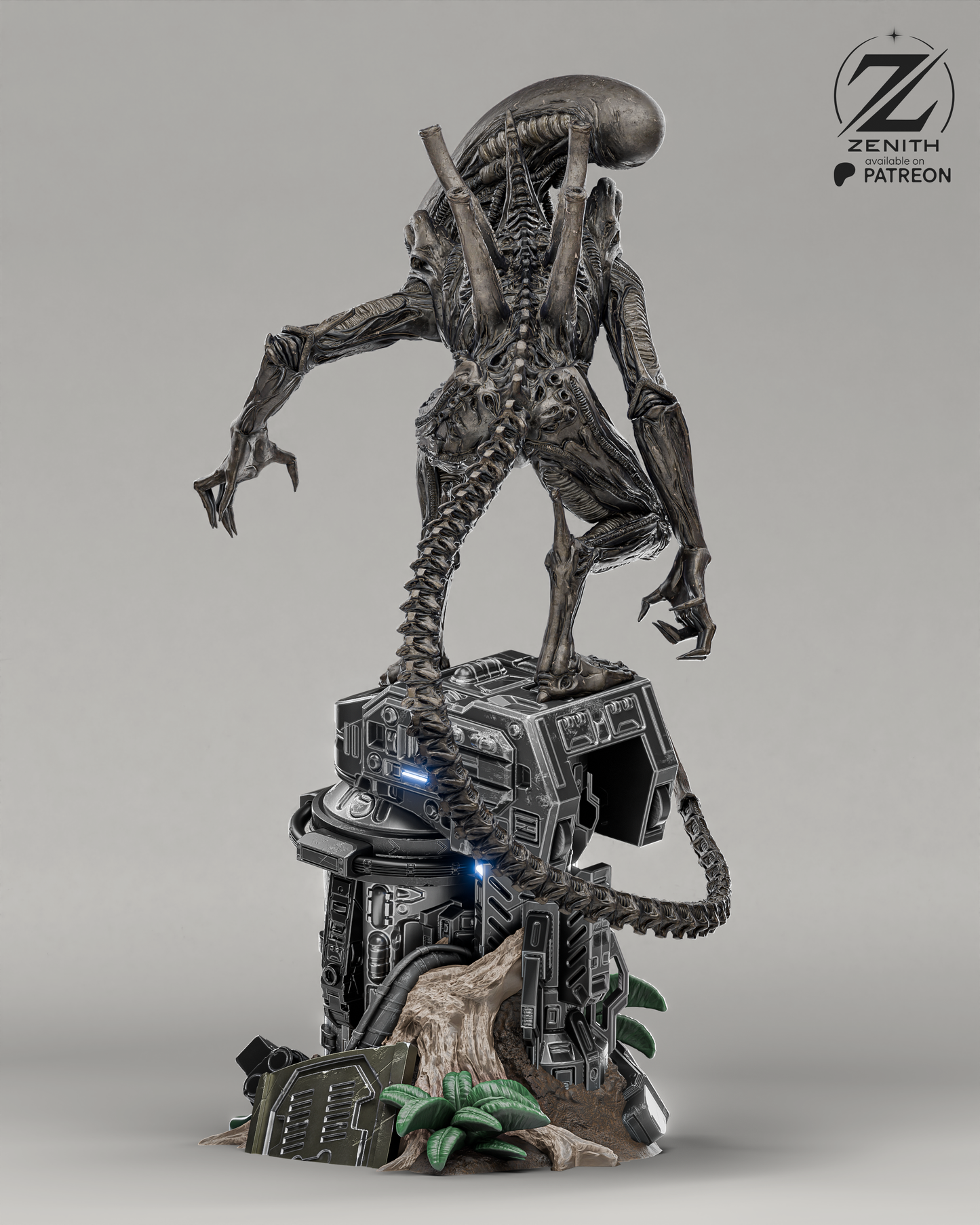 Alien Xenomorph Statue | Maximum Detailed 16K Ultra-High Definition
