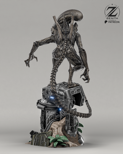 Alien Xenomorph Statue | Maximum Detailed 16K Ultra-High Definition