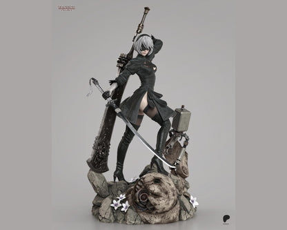 NieR: Automata 2B – Mechanical Soul Diorama Statue | Maximum Detailed 16K Ultra-High Definition
