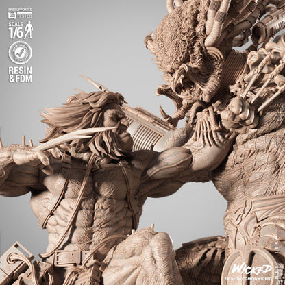 Weapon X vs Predator Diorama | Maximum Detailed 16K Ultra-High Definition