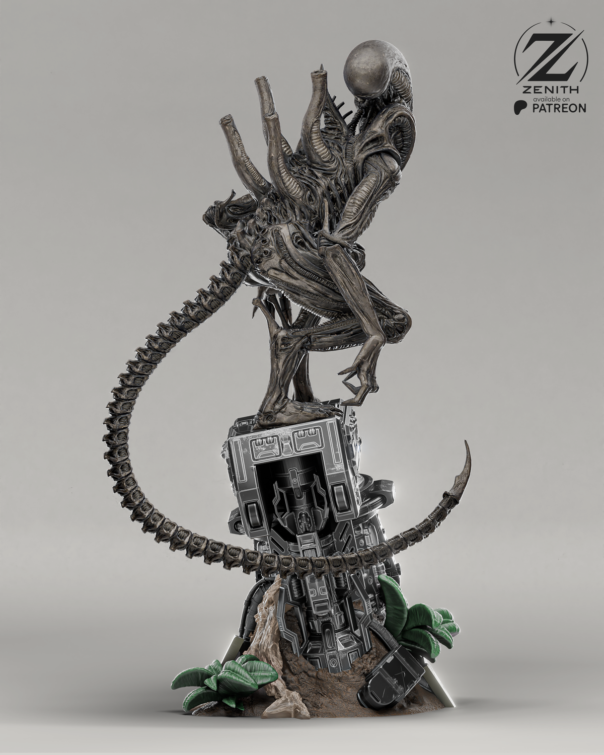 Alien Xenomorph Statue | Maximum Detailed 16K Ultra-High Definition