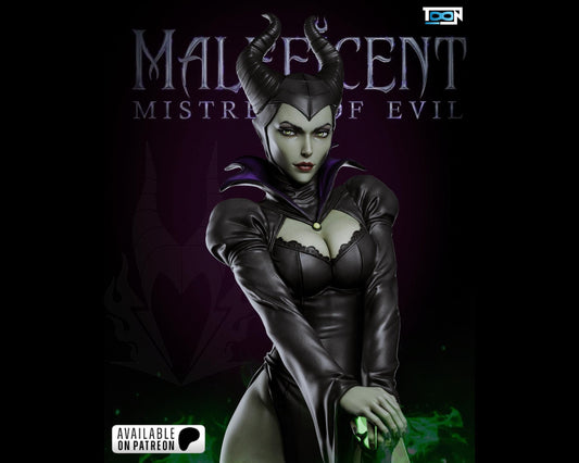 Maleficent Dark Fairy – Sleeping Beauty Fan Art Statue |  Maximum Detailed 16K Ultra-High Definition