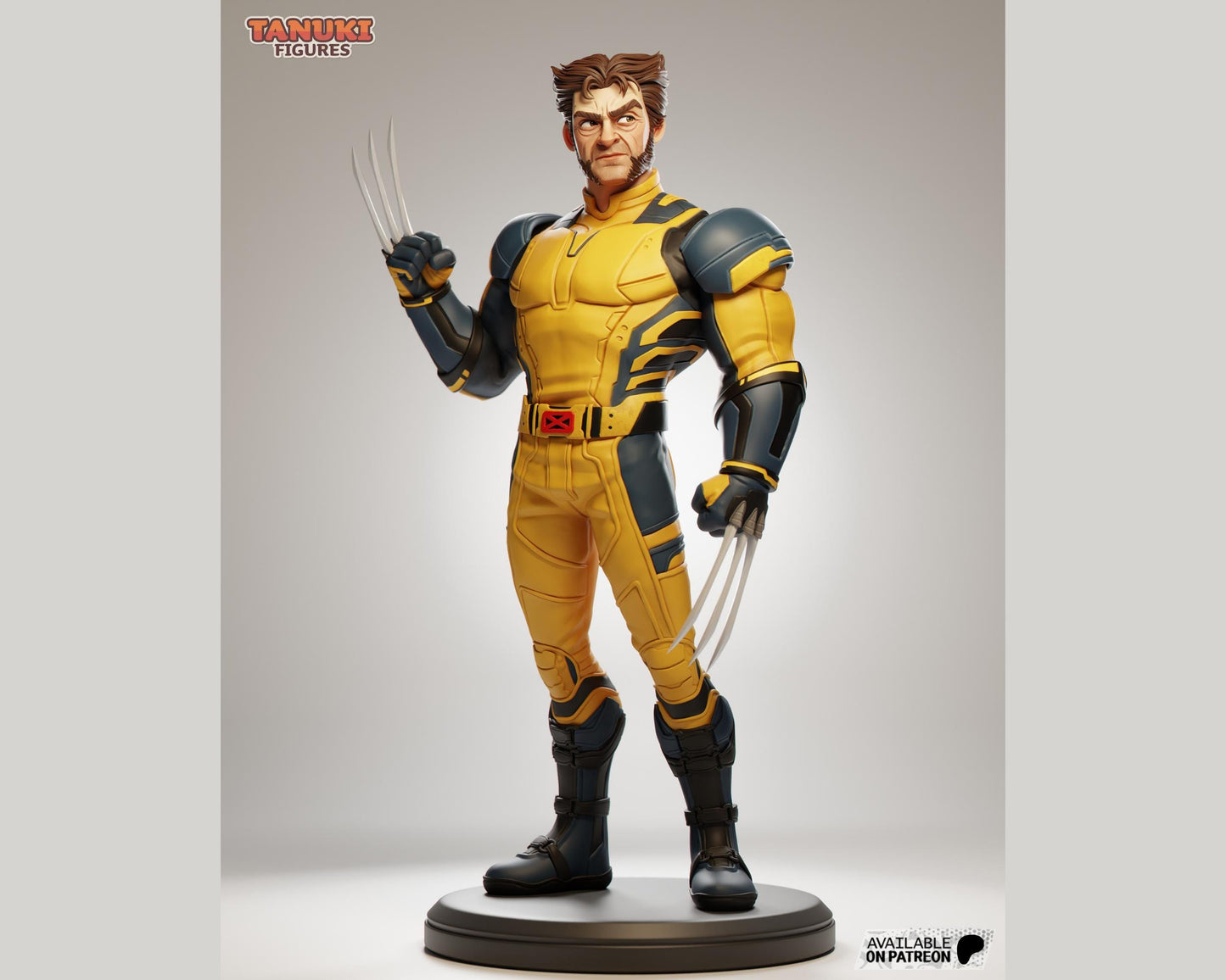 Wolverine Sculpture  | Maximum Detailed 16K Ultra-High Definition