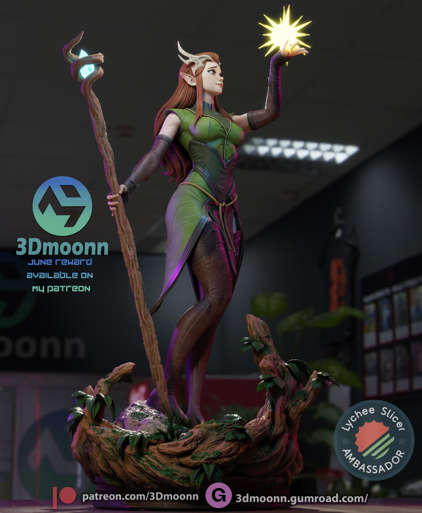 Keyleth - The Legend of Vox Machina Statue | Maximum Detailed 16K Ultra-High Definition