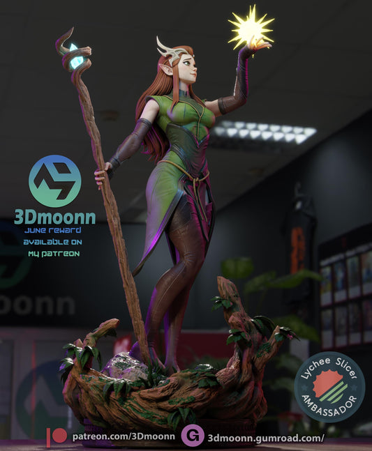 Keyleth - The Legend of Vox Machina Statue | Maximum Detailed 16K Ultra-High Definition