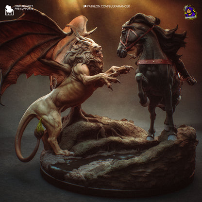 Ciri vs Manticore Diorama | Maximum Detailed 16K Ultra-High Definition