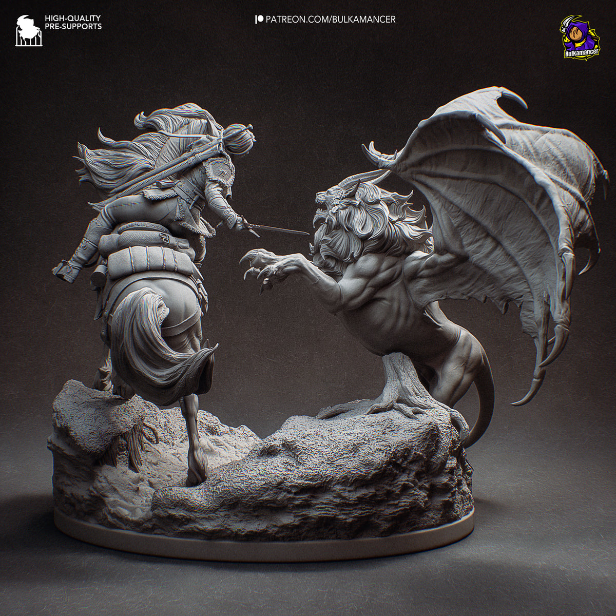 Ciri vs Manticore Diorama | Maximum Detailed 16K Ultra-High Definition