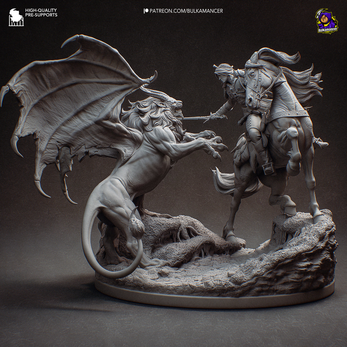 Ciri vs Manticore Diorama | Maximum Detailed 16K Ultra-High Definition