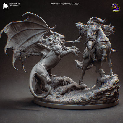 Ciri vs Manticore Diorama | Maximum Detailed 16K Ultra-High Definition