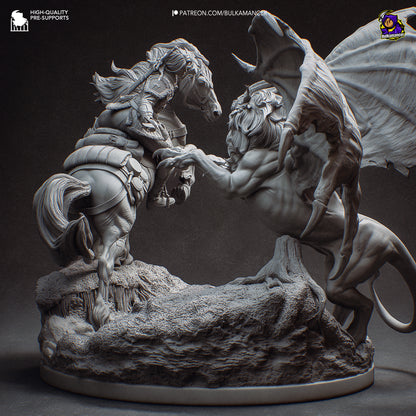 Ciri vs Manticore Diorama | Maximum Detailed 16K Ultra-High Definition